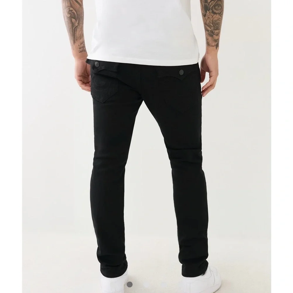 True Religion Rocco Skinny Black Jean 33